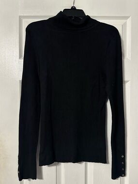 White House Black Market Ribbed Turtleneck Sweater